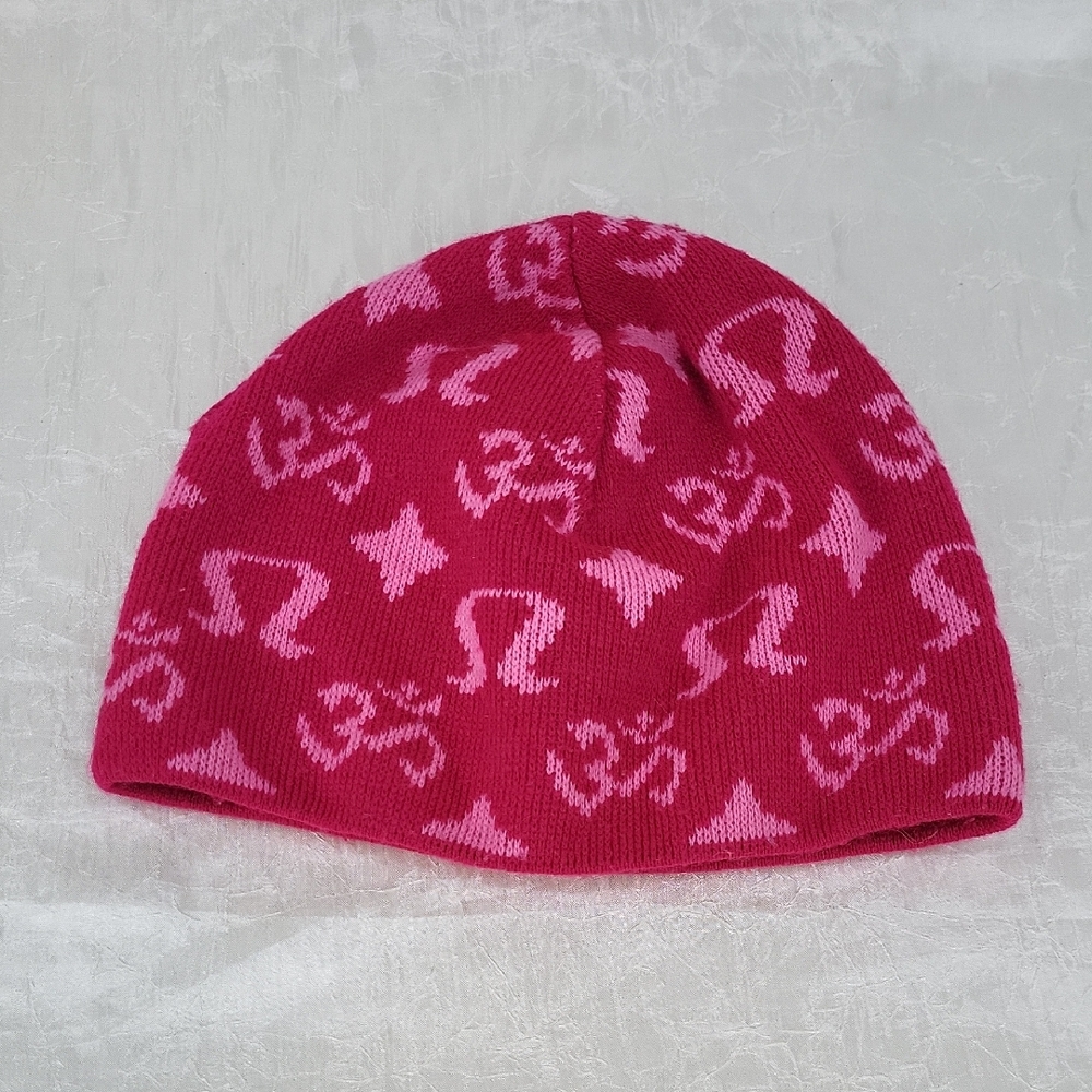 Lululemon Pink Merino Woold Beanie Hat Reversible